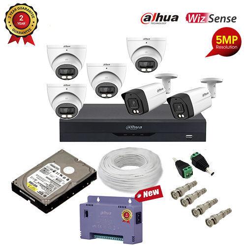 Paket HDCVI Dahua 5MP Dual Iluminator-8 Kamera